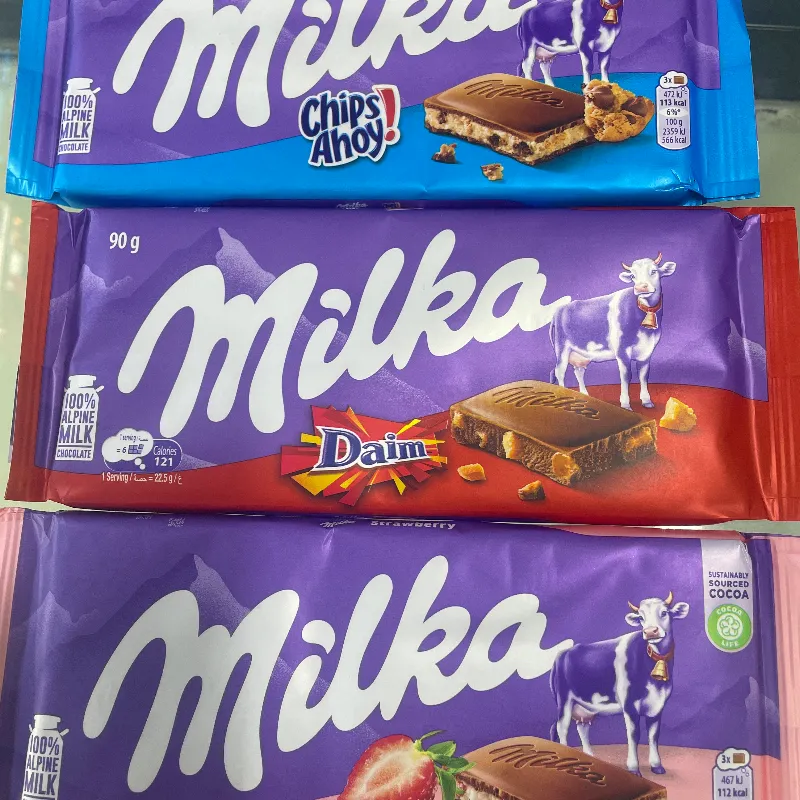 Barras de chocolate Milka