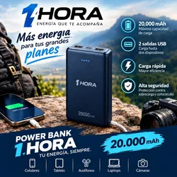 Power Banck 1 Hora 20000 mAh