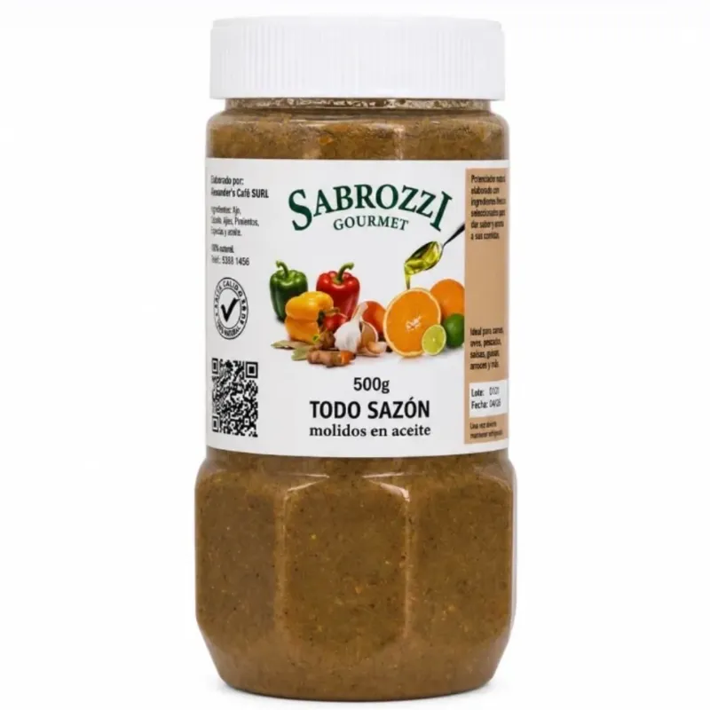 Todo Sazón Molido en Aceite Sabrozzoni