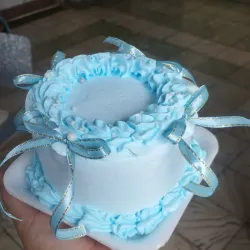 Baby cake con moño 💝