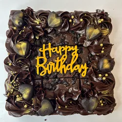 Brownie decorado