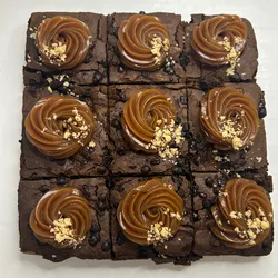 Brownies con dulce de leche 9 porciones