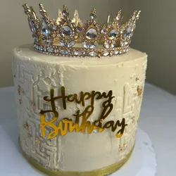 Cake con corona de Ganache de chocolate