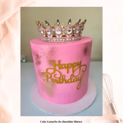 Cake decorado con GANACHE DE CHOCOLATE