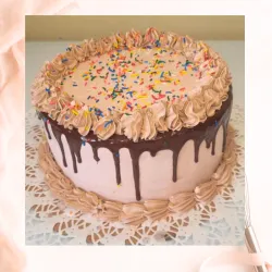 Cake con drip de chocolate 18 cm