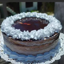 Cake con glaseado de Chocolate.