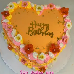 Cake corazón temático 25 cm 3 rellenos