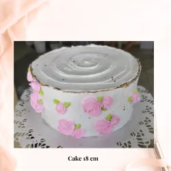Torta de vainilla (18 cm) 