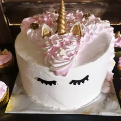 Cake de unicornio comestible 