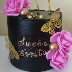 Cake en Ganache de chocolate 