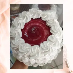 Cake glaseado de frambuesa 