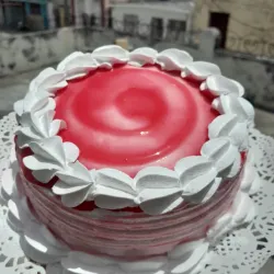 Cake glaseado de frambuesa 