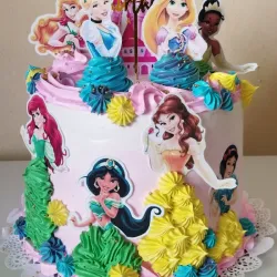 Cake Princesas Disney 1 piso