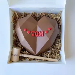 Corazón de chocolate 🍫 rompible.