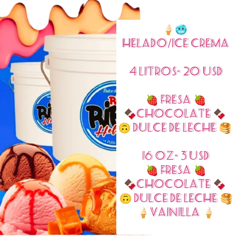 Helado 16 onzas 
