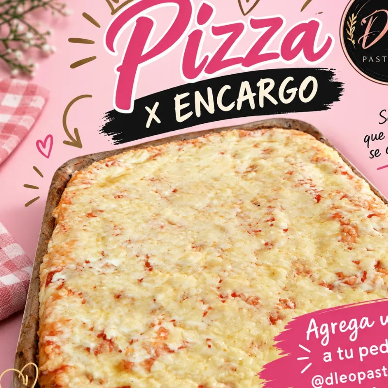 Pizza familiar con extra queso