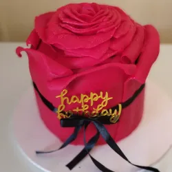 Rose cake fondant 