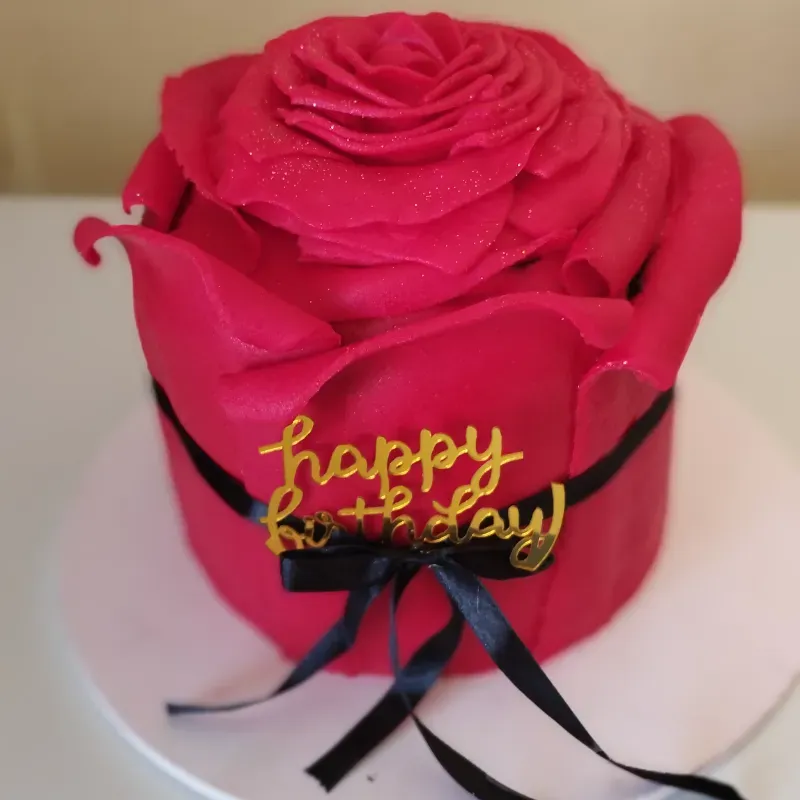 Rose cake fondant 
