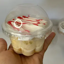 Tres leches en vasitos con domo (12 unidades )