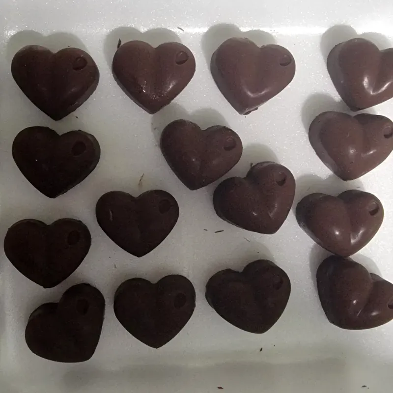 Bombones de corazones 