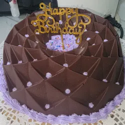 Cake bmbon de flores y corazon