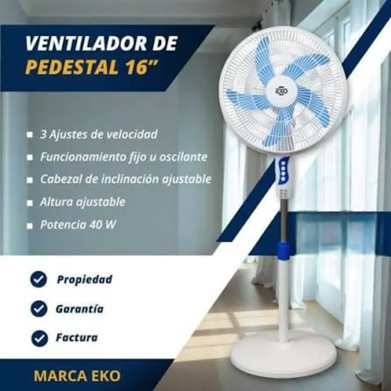 Ventilador de PIE EKO 16 pulgadas