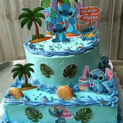 Cake de stitch 💙🌺