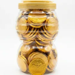 Monedas de chocolate