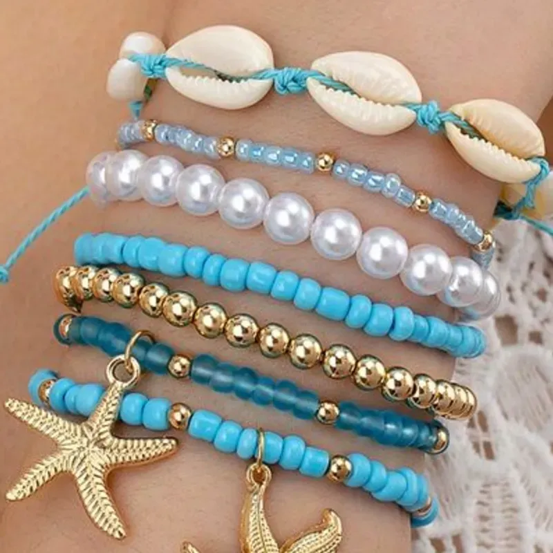 📿☀️ Set de Pulsera y Tobillera de Verano – Vibra Tropical 🏖️