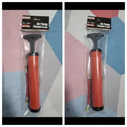 Bomba de aire con manguera y adaptador para pelotas 