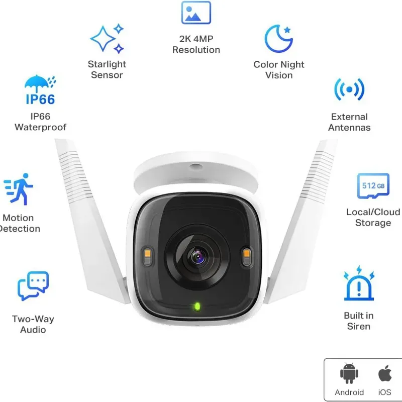 Camara de seguridad tapo $70 usd 
