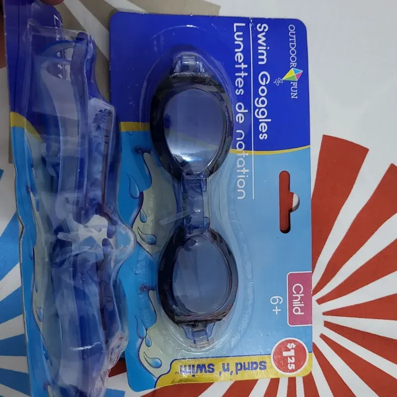 Caretas de natación para bucear en azules 