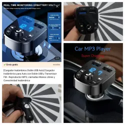 Cargador de móviles para autos, con conexión inalámbrica 