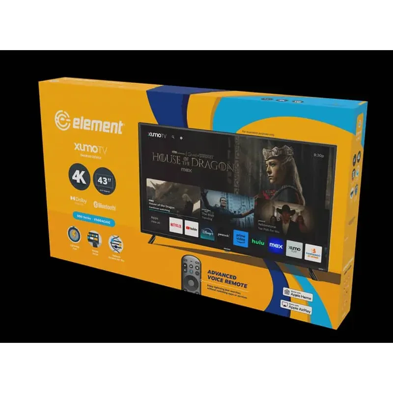 Element 43 pulgadas 4k   $250 usd