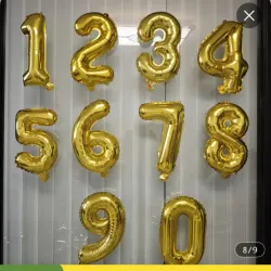 Globos dorados de 16 pulgadas 