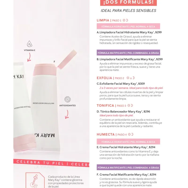 LÍNEA MARY KAY* DE CUIDADO DE LA PIEL