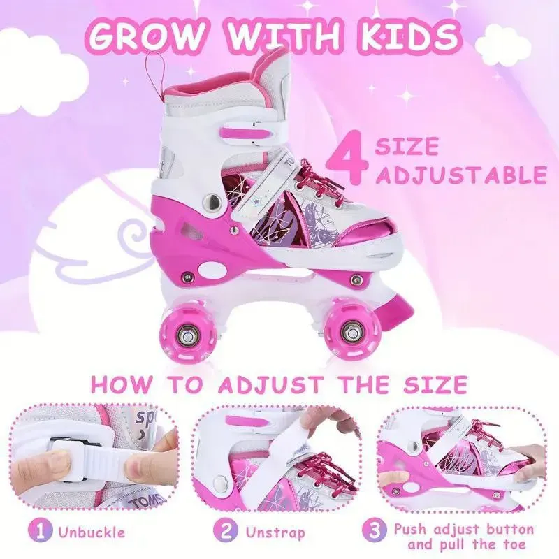 🛼 Patines Infantiles 4 Ruedas $89 usd