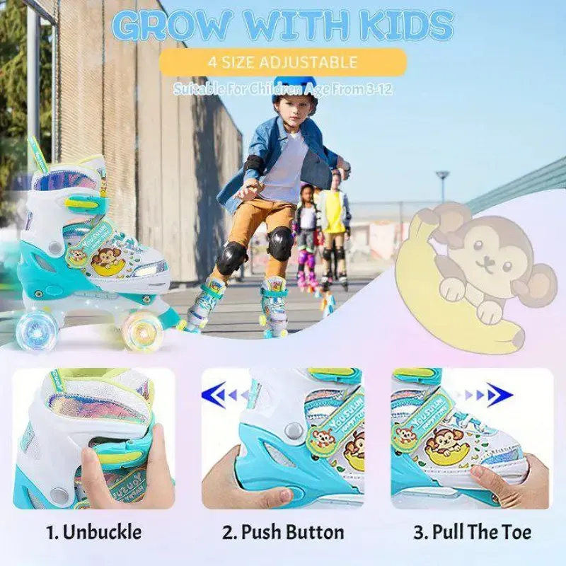 Patines infantiles ¨Monkey Roll¨ $90 usd
