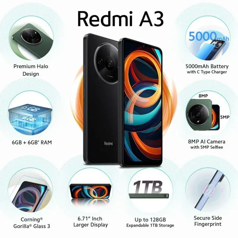 ⭐ Xiaomi Redmi A3X (4/128) ⭐ $120 usd 