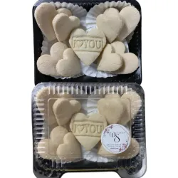 Set # 1 de 10 torticas en forma de corazón.