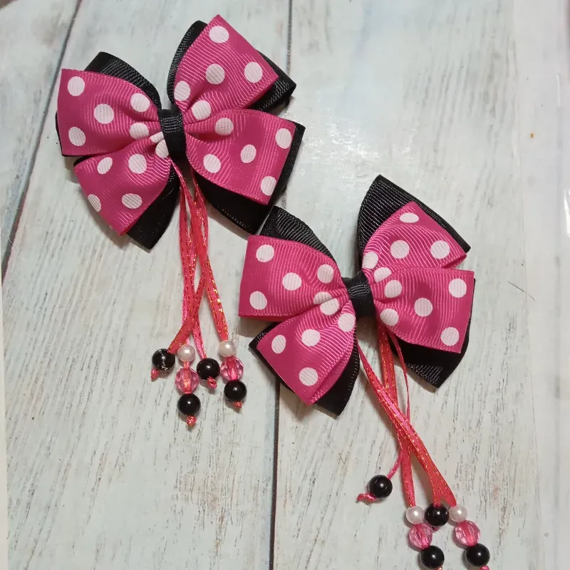 Pareja de lacitos temática Mini Mouse