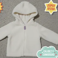 Abrigo c/ gorro y cremallera