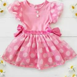 Bata rosa estilo Minnie Mouse