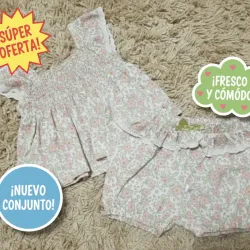 Conjunto floral de niña