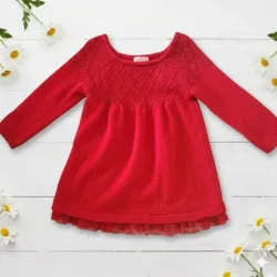 Vestido invernal rojo