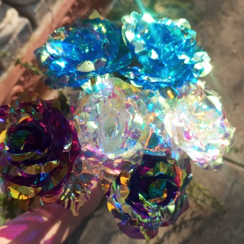 Rosas acrílicas 