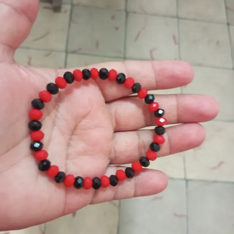 Pulso de swaroski rojo y negro 