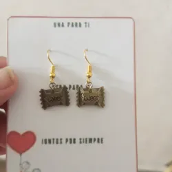Aretes de dulce de choco