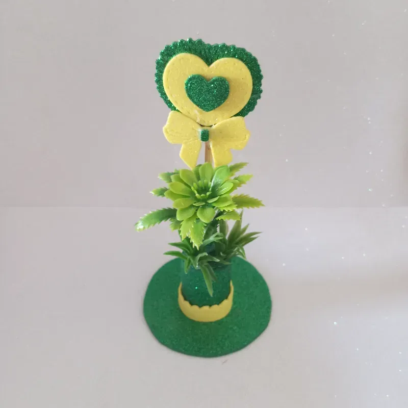 Bùcaro verde y amarillo 