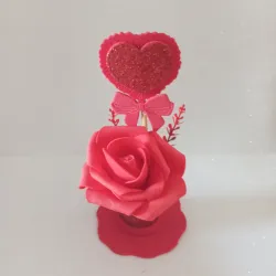 Búcaro de Flor roja 